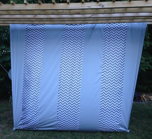 Rental store for BACKDROP CHEVRON GRAY 120 W x 120 H in Fort Wayne IN