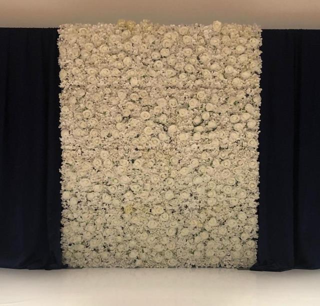 Rental store for FLOWER WALL WHITE 7 x8 T in Fort Wayne IN
