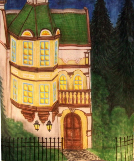 Rental store for BACKDROP WINTER HOUSE VICTORIAN BEIGE in Fort Wayne IN