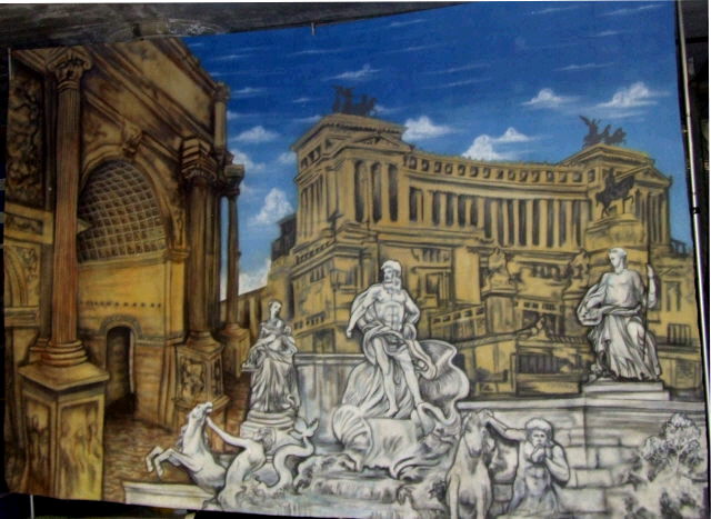 Rental store for BACKDROP ROME 20 w x 14 t in Fort Wayne IN