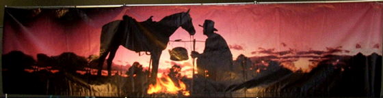 Rental store for BACKDROP CAMPFIRE 30 w x 7 t in Fort Wayne IN