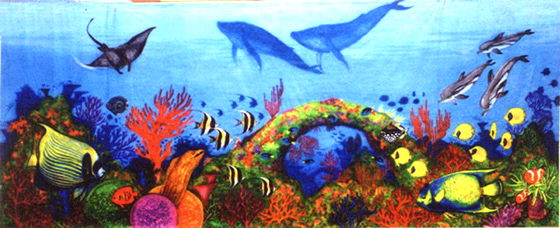 Rental store for BACKDROP CORAL REEF 30 w x 12 t in Fort Wayne IN